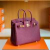 mmexport1676280438806-1024x802-1 Hermes Birkin Togo K1 Garnet red Gold Hardware 25cm Full Handmade