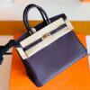 Hermes Birkin Touch Togo & Matte crocodile grape purple Rose Gold Hardware 25cm Full Handmade