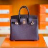 Hermes Birkin Touch Togo & Matte crocodile grape purple Rose Gold Hardware 25cm Full Handmade
