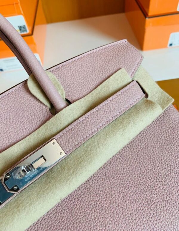 Hermes Birkin Togo 4W wisteria pink Silver Hardware 30cm Full Handmade