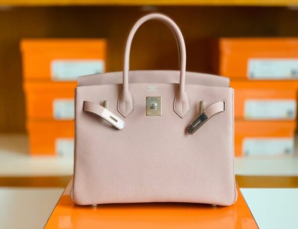 Hermes Birkin Togo 4W wisteria pink Silver Hardware 30cm Full Handmade