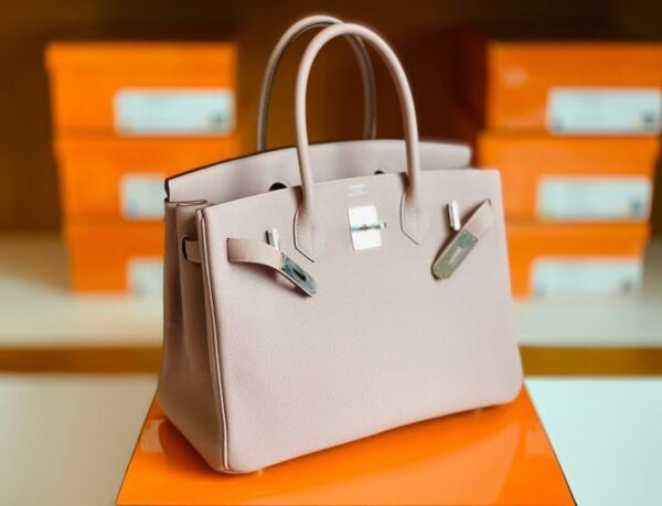 Hermes Birkin Togo 4W wisteria pink Silver Hardware 30cm Full Handmade
