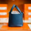 Hermes Picotin TC Leather Gem blue Gold Hardware 18cm Full Handmade