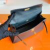 Hermes mini Kelly Pochette Swift Black Gold Hardware 22cm Full Handmade