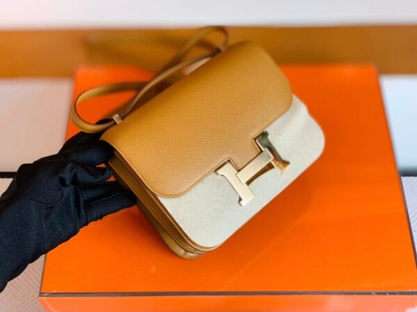 Hermes Constance Epsom 2S Sesame yellow Gold Hardware 18cm Full Handmade