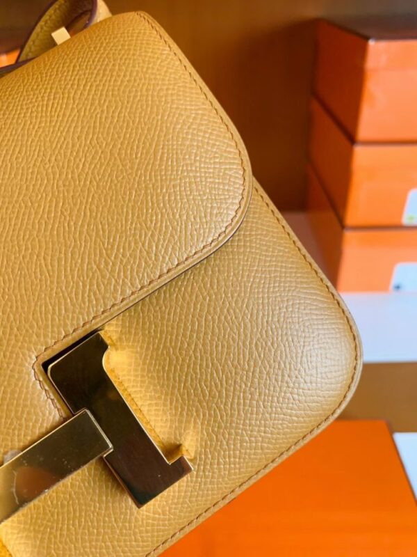 Hermes Constance Epsom 2S Sesame yellow Gold Hardware 18cm Full Handmade