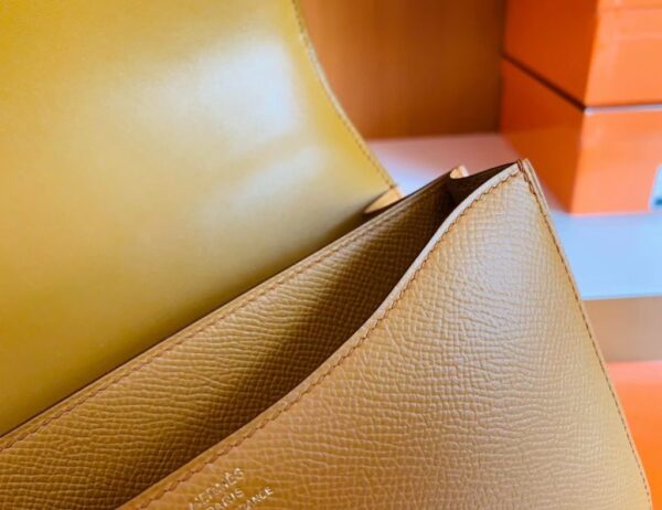 Hermes Constance Epsom 2S Sesame yellow Gold Hardware 18cm Full Handmade