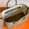 Hermes Garden party TC Leather Etoupe Grey Silver Hardware 30cm Full Handmade