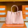 Hermes Garden party TC Leather Creamy pink Silver Hardware 30cm Full Handmade