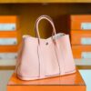 Hermes Garden party TC Leather Creamy pink Silver Hardware 30cm Full Handmade