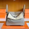 Hermes Lindy TC Leather m8 gris asphalte Silver Hardware 26cm Full Handmade