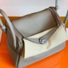 Hermes Lindy TC Leather m8 gris asphalte Silver Hardware 26cm Full Handmade