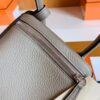 Hermes Lindy TC Leather m8 gris asphalte Silver Hardware 26cm Full Handmade
