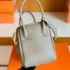 Hermes Lindy TC Leather m8 gris asphalte Silver Hardware 26cm Full Handmade