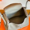 Hermes Lindy TC Leather m8 gris asphalte Silver Hardware 26cm Full Handmade