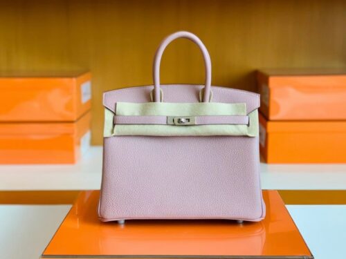 Hermes Birkin New Togo 4W wisteria pink Silver Hardware 25cm Full Handmade