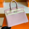 Hermes Birkin New Togo 4W wisteria pink Silver Hardware 25cm Full Handmade