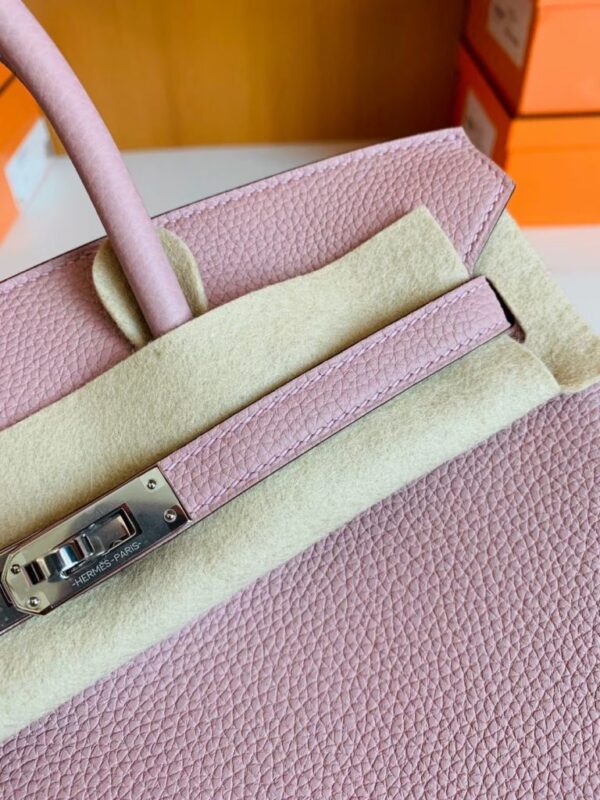 mmexport1676283553195-768x1024-1 Hermes Birkin New Togo 4W wisteria pink Silver Hardware 25cm Full Handmade