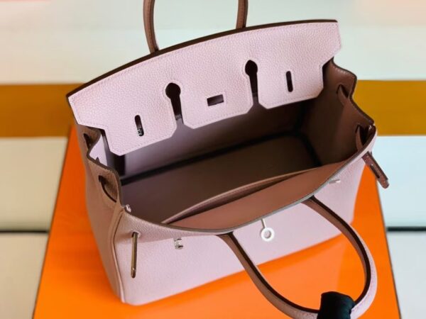 mmexport1676283556278-1024x768-1 Hermes Birkin New Togo 4W wisteria pink Silver Hardware 25cm Full Handmade