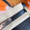 mmexport1676283639600-768x1024-1 Hermes Kelly Matte Alligator Black Silver Hardware 28cm Full Handmade