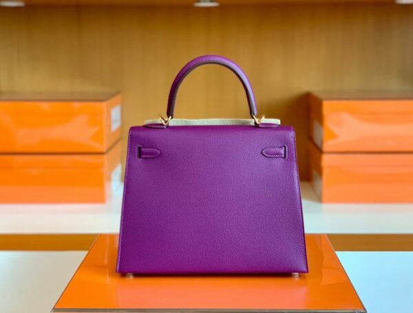 mmexport1676283677749-1024x774-1 Hermes Kelly Epsom p9 actiniae purple Gold Hardware 25cm Full Handmade