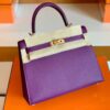mmexport1676283679172-1024x768-1 Hermes Kelly Epsom p9 actiniae purple Gold Hardware 25cm Full Handmade