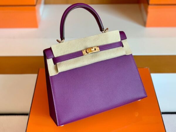mmexport1676283679172-1024x768-1 Hermes Kelly Epsom p9 actiniae purple Gold Hardware 25cm Full Handmade