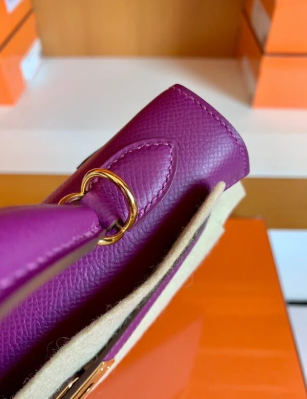 mmexport1676283682030-788x1024-1 Hermes Kelly Epsom p9 actiniae purple Gold Hardware 25cm Full Handmade