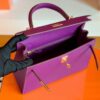 mmexport1676283686495-1024x768-1 Hermes Kelly Epsom p9 actiniae purple Gold Hardware 25cm Full Handmade