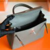 Hermes Kelly Togo 8F tinware grey Silver Hardware 25cm Full Handmade
