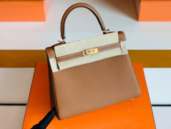 mmexport1677125645120-1024x774-1 Hermes Kelly Togo Golden Brown Gold Hardware 25cm Full Handmade