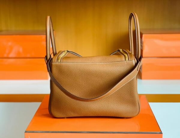 mmexport16771257336661-1024x783-1 Hermes Lindy TC Leather CK37 Golden Brown Gold Hardware 26cm Full Handmade