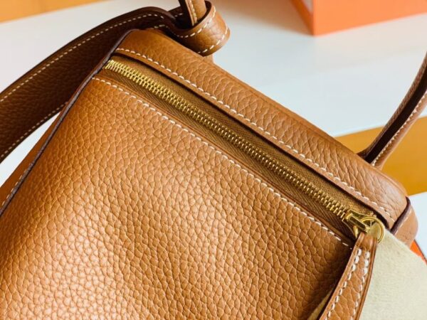 mmexport16771257365221-1024x768-1 Hermes Lindy TC Leather CK37 Golden Brown Gold Hardware 26cm Full Handmade