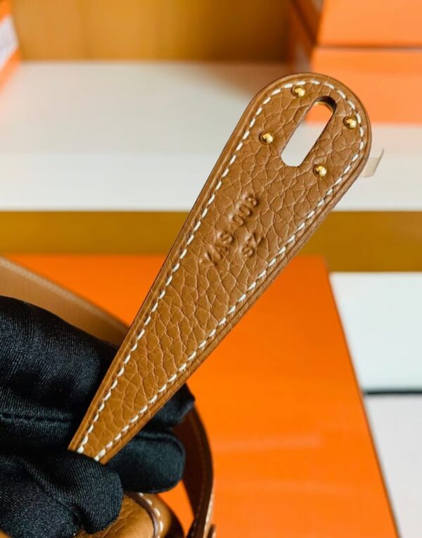 mmexport16771257416081-803x1024-1 Hermes Lindy TC Leather CK37 Golden Brown Gold Hardware 26cm Full Handmade
