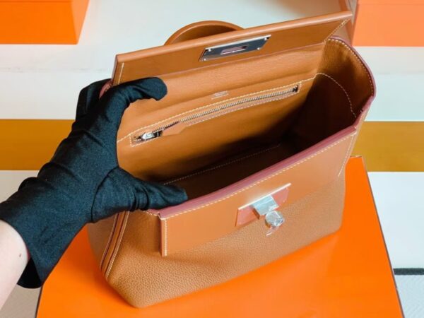 mmexport1677125819385-1024x768-1 Hermes Kelly 2424 Togo CK37 Golden Brown Silver Hardware 29cm Full Handmade