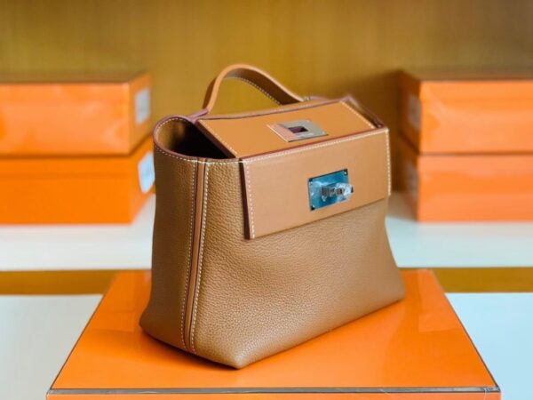 mmexport1677125821225-1024x768-1 Hermes Kelly 2424 Togo CK37 Golden Brown Silver Hardware 29cm Full Handmade