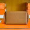Hermes Kelly 2424 Togo CK37 Golden Brown Silver Hardware 29cm Full Handmade