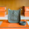 mmexport1677126334373-1024x776-1 Hermes Mini Evelyne Togo 8F tinware grey Silver Hardware 16cm Full Handmade