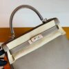Hermes Kelly Togo Etoupe Grey Gold Hardware 28cm Full Handmade