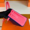 Hermes Kelly Epsom 8W rose azalee & 7T Bright Blue Gold Hardware 25cm Full Handmade