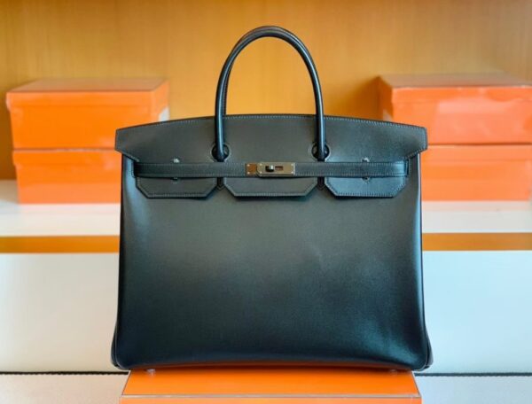 mmexport1677127287453-1024x779-1 Hermes Birkin Box so Black Silver Hardware 40cm Full Handmade