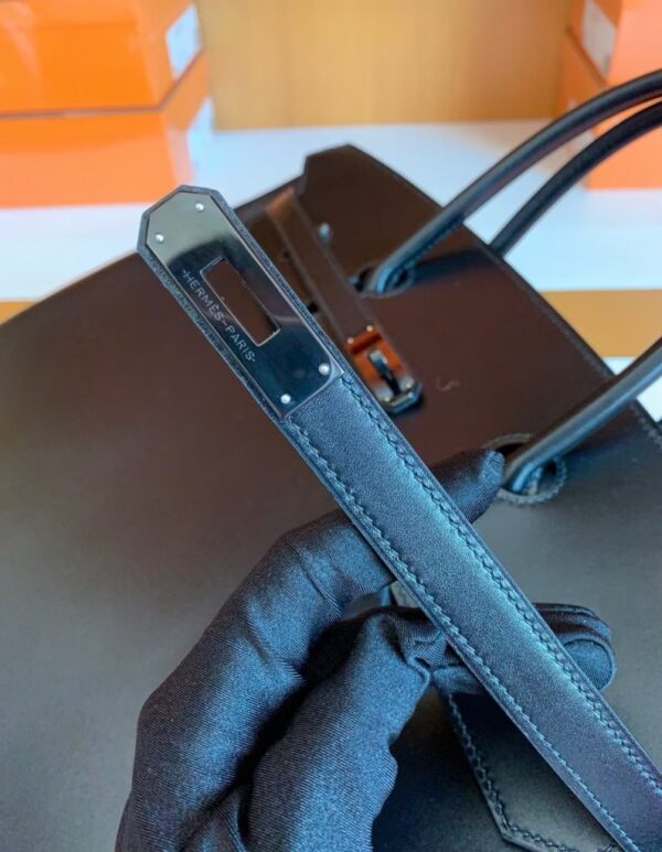 mmexport1677127290797-795x1024-1 Hermes Birkin Box so Black Silver Hardware 40cm Full Handmade