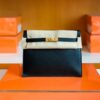 Hermes Kelly dance Evercolor Black Gold Hardware 22cm Full Handmade