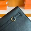 Hermes Kelly dance Evercolor Black Gold Hardware 22cm Full Handmade