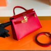 mmexport1677127381025-1024x768-1 Hermes Mini Kelly Epsom Bright Red Gold Hardware 19cm Full Handmade