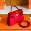 mmexport1677127382510-1024x785-1 Hermes Mini Kelly Epsom Bright Red Gold Hardware 19cm Full Handmade