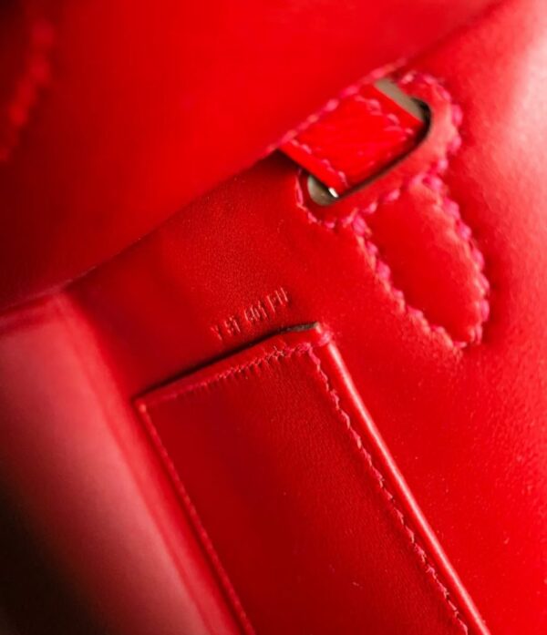 mmexport1677127385964-881x1024-1 Hermes Mini Kelly Epsom Bright Red Gold Hardware 19cm Full Handmade