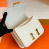 Hermes Constance Epsom Creamy White Gold Hardware 18cm Full Handmade
