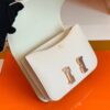 Hermes Constance Epsom Creamy White Rose Gold Hardware 18cm Full Handmade