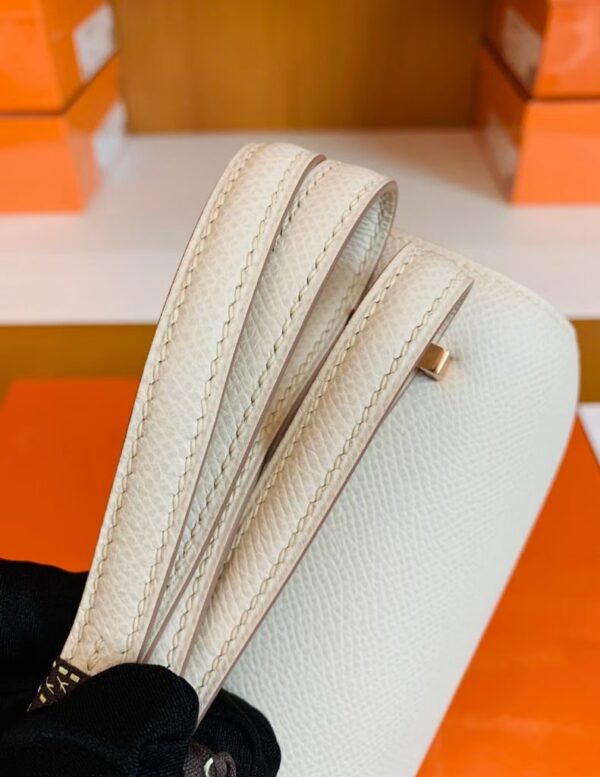 mmexport1677127476622-791x1024-1 Hermes Constance Epsom Creamy White Rose Gold Hardware 18cm Full Handmade